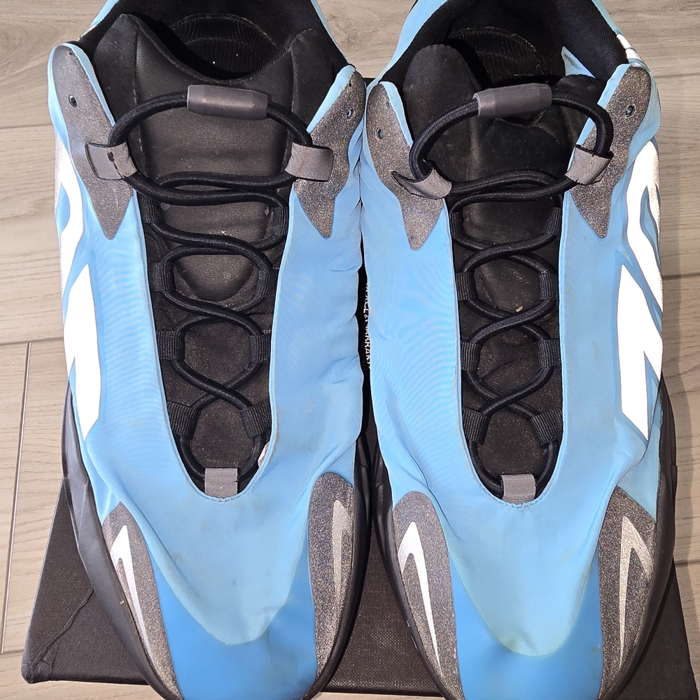 Yeezy Blue and Black Sneakers